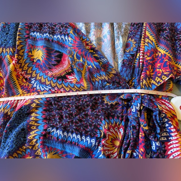 Maeve by Anthropology Colorful Patterned Wrap shirt size M - Picture 6 of 8